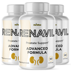 Renavil- Prostate Support- 3 Bottles- 180 Capsules