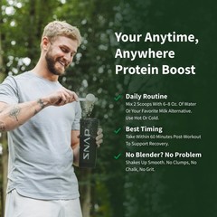 Organic Plant Protein Powder, Muscle Builder & Recovery Vegan Banana 30 Servings