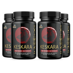 Keskara- Bodybuilding & Men’s Health Support- 4 Bottles- 360 Capsules
