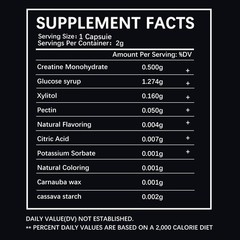 ESUNM Sugar-Free Creatine Monohydrate Gummies Sweet Raspberry 150 Servings