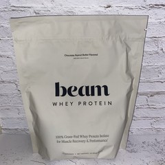 Beam Whey Protein Chocolate Peanut Butter Flavored 12 Servings, free shipping