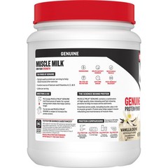 Muscle Milk Genuine Protein Powder, Vanilla, 32g Protein, 1.9lb, 30.9oz New