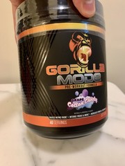 Gorilla Mind Gorilla Mode Preworkout Powder Grape Cotton Candy – 40 Servings