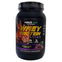 Force one Whey Protein Powder w/Creatine or Casein 3Ib-Choose Flavor-Zero Sugar