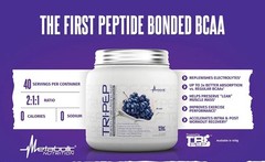 Metabolic Nutrition TRI-PEP BCAA 15oz Size (40 Serv) Natural Lemon BEST BY 11/26
