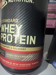 100% Gold Standard Chocolate 10 Servings 10.9 oz And Bcaa 2 Pack
