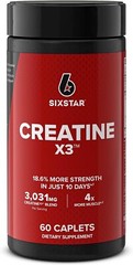 Six Star Elite Series Creatine X3 Micronized Creatine Muscle Builder 60 Pills