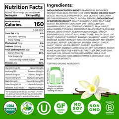 Orgain Organic Vegan Protein Powder 21g + 50 Superfoods Vanilla 2.02lb
