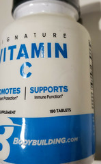Bodybuilding.com – Vitamin C – 180 tablets / 180 servings – BEST BY 12/2026