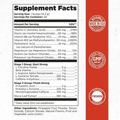 Pre Workout Supplement with Natural Ingredients for Laser Focus & Energy