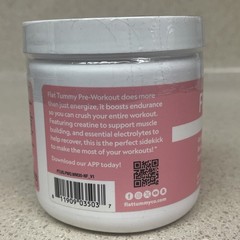 Flat Tummy Pre-Workout Powder for Women 240G , Watermelon Exp 12/26