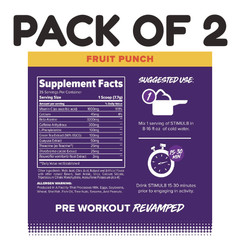 FINAFLEX STIMUL8 Pre-Workout – Fruit Punch – 35 Servings – Pack of 2