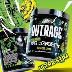 Nutrex Outrage Ultra Stim Pre Workout Powder 30 Servings Various Flavors