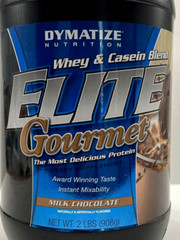 Whey & Casein blend Elite Gourmet, Whey & Casein Blend, Milk Chocolate 2 lbs