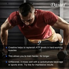 Creatine Monohydrate – 120 Capsules – Supports Muscle Growth – Pure Creatine
