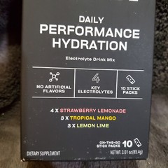 Gainful Powder Drink Mix 10 on the Go Packs Strawberry Lemonade Mango Lemon Lime