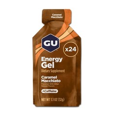 GU Energy Original Sports Nutrition 24 Count (Pack of 1), Caramel Macchiato