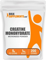 BulkSupplements.com Creatine Monohydrate Powder 2.2 Pound (Pack of 1), White