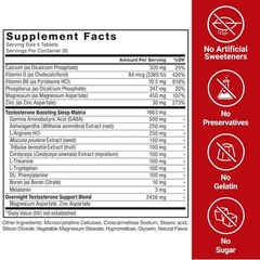 Test X180 PM Testosterone Booster Men Sleep Support Muscle Recovery 120 Tablets