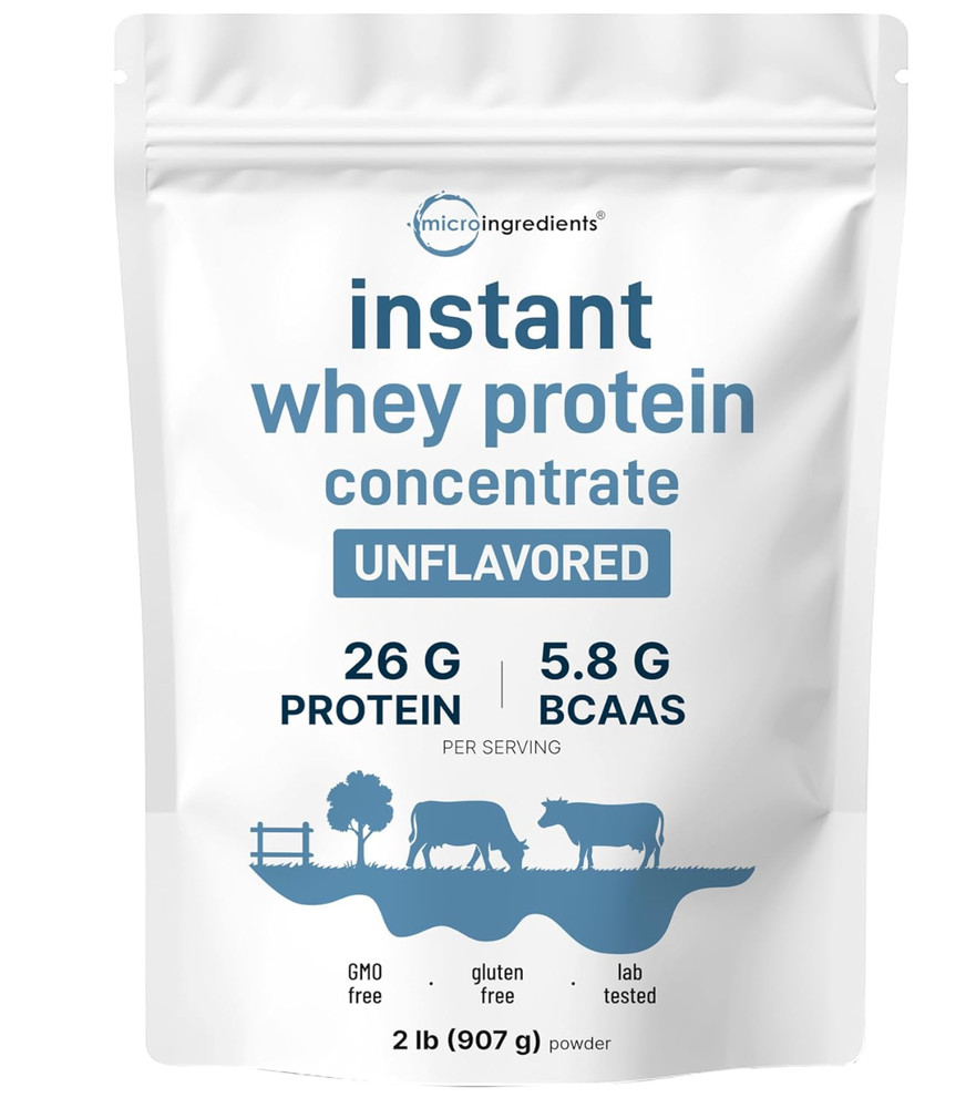 Instant Whey Protein Powder Concentrate, 2lbs