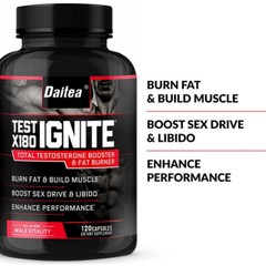 X180 Ignite Testosteroe Booster-Burn Fat, Build Muscle