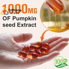 Pumpkin Seed Oil with Saw Palmetto, 1000mg per Serving, 1 Count (Pack of 1)