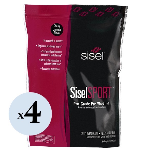 SiselSPORT Cherry Limeade 4-Pack – Pre Workout Drink