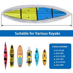 iCOVER Kayak Canoe Cover Heavy Duty Waterproof Outdoor Storage Dust UV Resistant