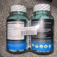 (2 Pack)Happyummmm Creatine Monohydrate 5000MG •120c•Blueberry Flavor(Exp 09/26)