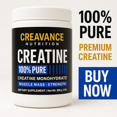Creatine Monohydrate 500g | 5g Per Serving | Micronized Creavance Nutrition