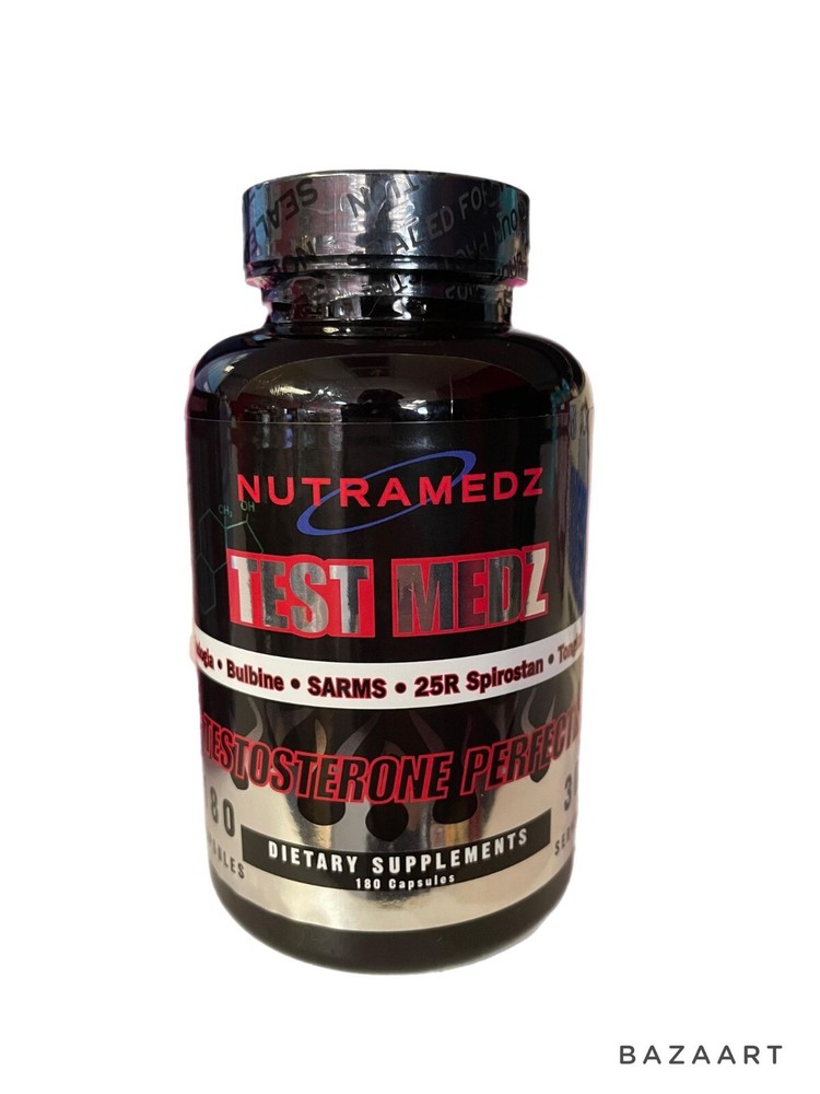 Test Medz T Booster 180ct by Nutramedz, Fadogia Agrestis – Fenugreek – Tongkak