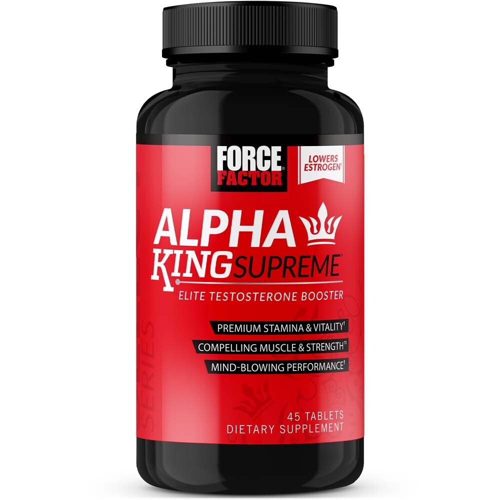 Force Factor Alpha King Supreme Elite Testosterone Booster w/ KSM-66, Fenugreek