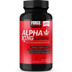 Force Factor Alpha King Supreme Elite Testosterone Booster w/ KSM-66, Fenugreek