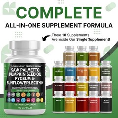 Clean Nutraceuticals Saw Palmetto Pumpkin Seed Oil 90 Count (Pack of 1)