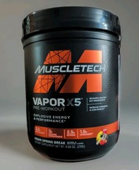 MuscleTech Vapor X5 Pre Workout Powder for Muscle & Energy Miami Spring Break