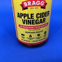 Bragg Organic Raw Apple Cider Vinegar 90 Capsules