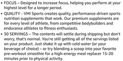 VMI Sports KXR SPORT Preworkout 8oz Size (30 Serv) BLue Shark Gum BEST BY 11/26