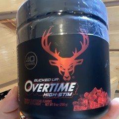 Bucked Up Overtime High Stim Pre-Workout Powder, Cherry Candy, 9 oz