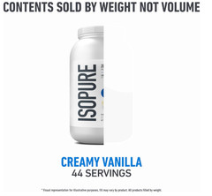 Isopure Zero Carb Whey Isolate Protein Powder Creamy Vanilla, 3 lbs