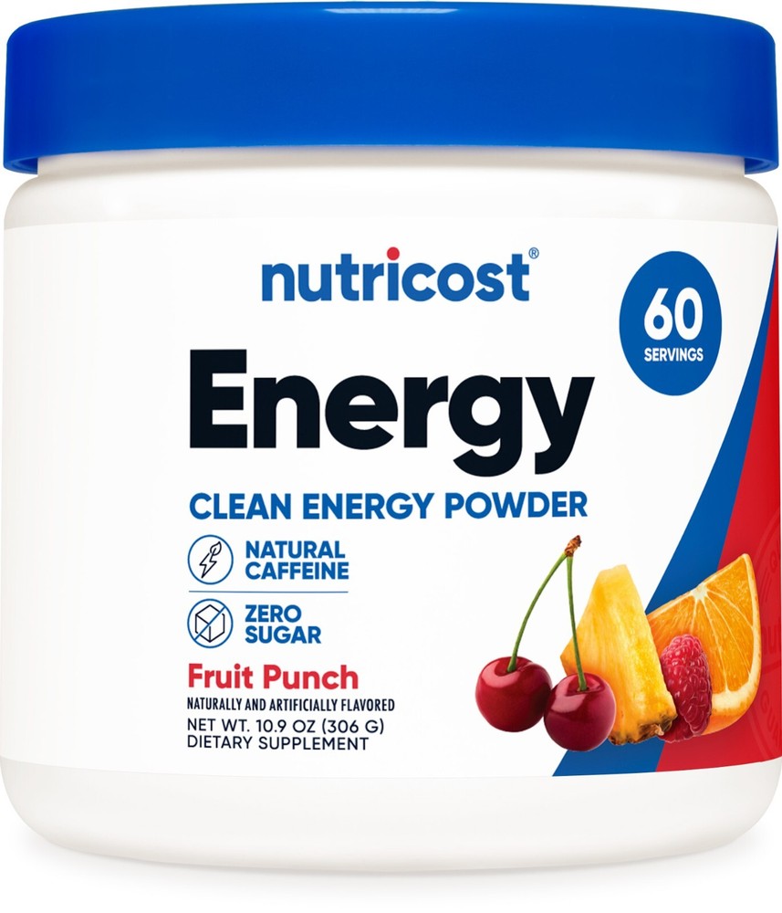 Nutricost Energy Complex (Fruit Punch) (60 Servings) – Clean Energy Powder