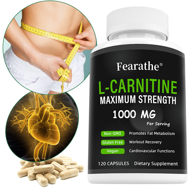 L-Carnitine – 1000mg Maximum Strength – Boost Metabolism and Heart Health