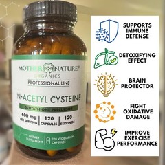 NAC 600mg, Glass Bottle, N-Acetyl Cysteine Antioxidant Glutathione Precursor,…