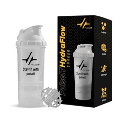 PulseITHydraFlow Shaker 500ml | 2 Storage BPA Free Grey