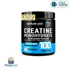 100% Pure Creatine Monohydrate Powder, Unflavored, & Keto-Friendly, 5000mg