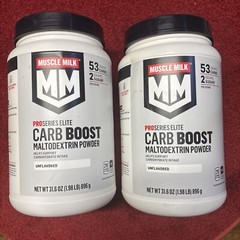 2x Muscle Milk Carb Boost Maltodextrin Powder 1.98 LB 2 Bottles Exp 6/26