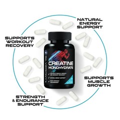 Creatine Monohydrate 3000mg Per Serving – 3X Strength 60 Count (Pack of 1)