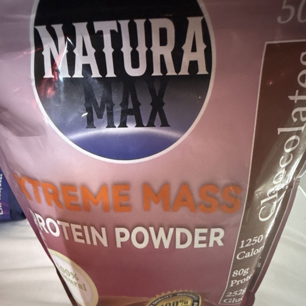 Natura Max Xtreme Mass Protein Powder High Protein Gluten-Free Chocolate