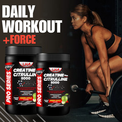 LHA Creatine Citrulline – 400g Workout Support, Green Apple flavor (3-Pack)