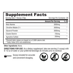 METABOLIC NUTRITION STIM-FREE PUMP Pure Pharmaceutical Grade Pre-Workout