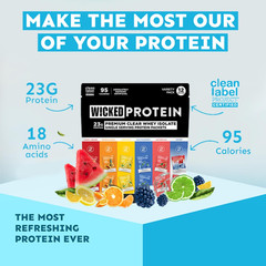 Clear Whey Isolate Variety Pack, 23G Protein, 6 Flavors, 95 Calories, 0-1G Sugar